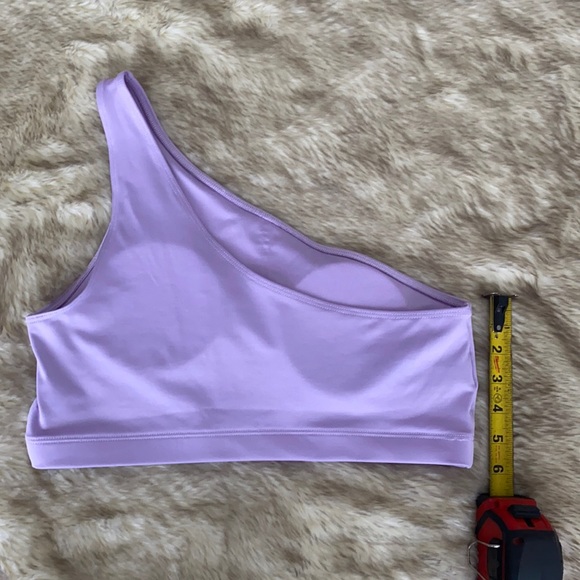 ⚡️ SALE ⚡️ Pink Sport Large asymmetric swim top lavender color - Picture 4 of 4